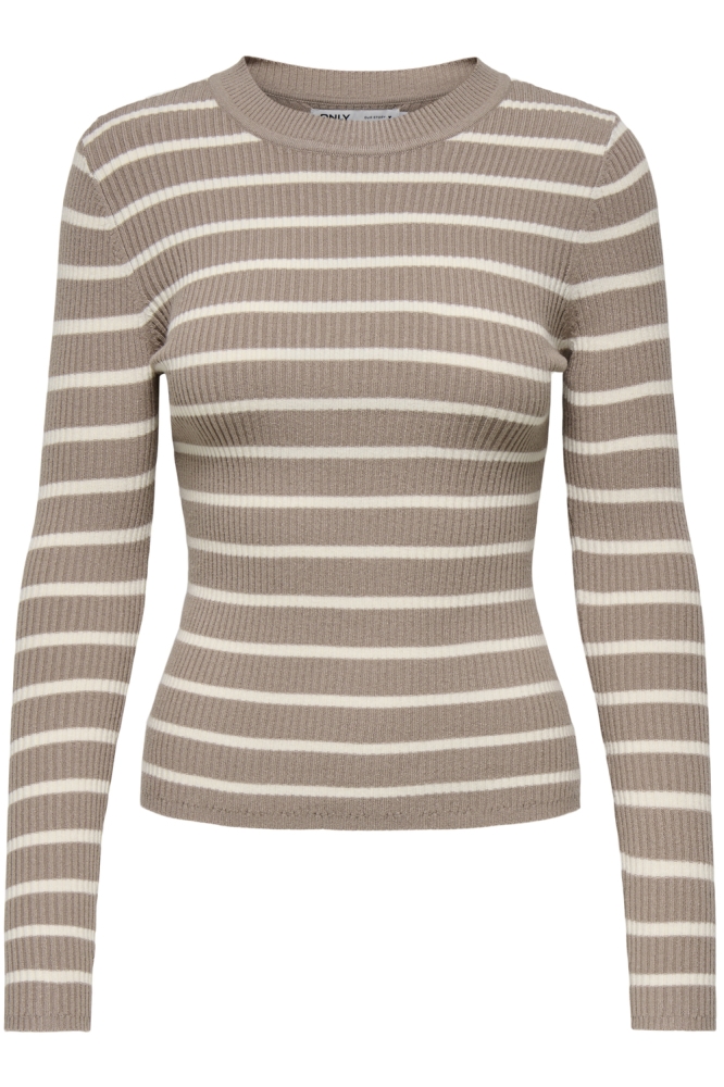 ONLLOUISA L/S PULLOVER KNT NCA 15344579 MOCHA MERINGUE